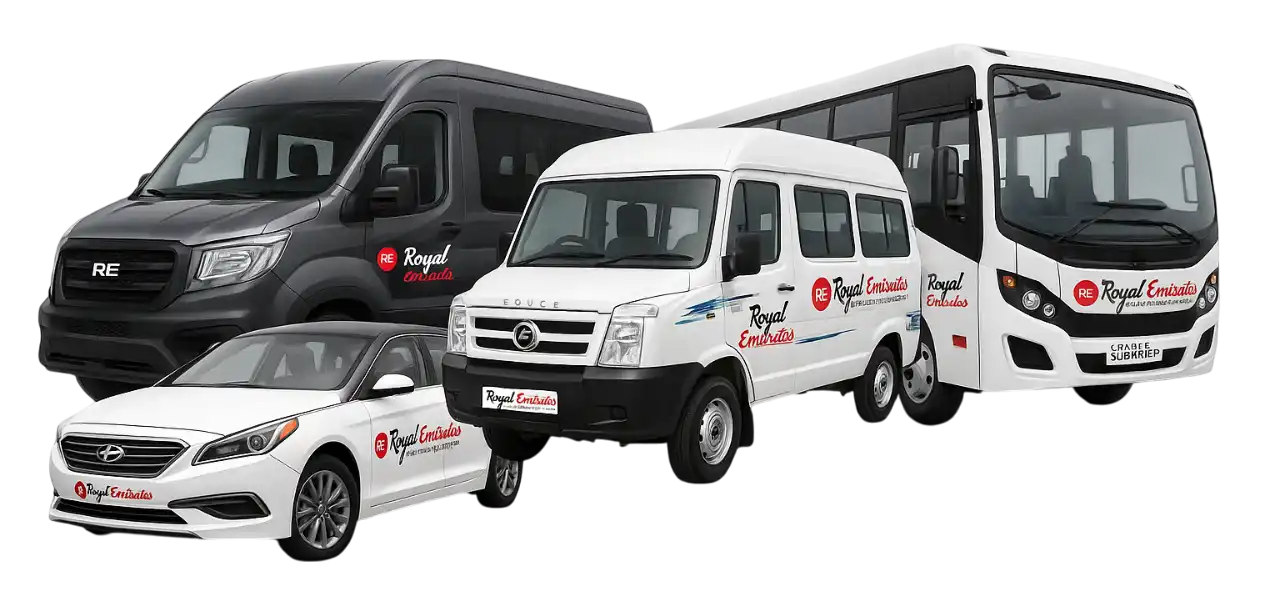 Royal Emirates Vehicles - Cars, Tempo Traveler, Bus